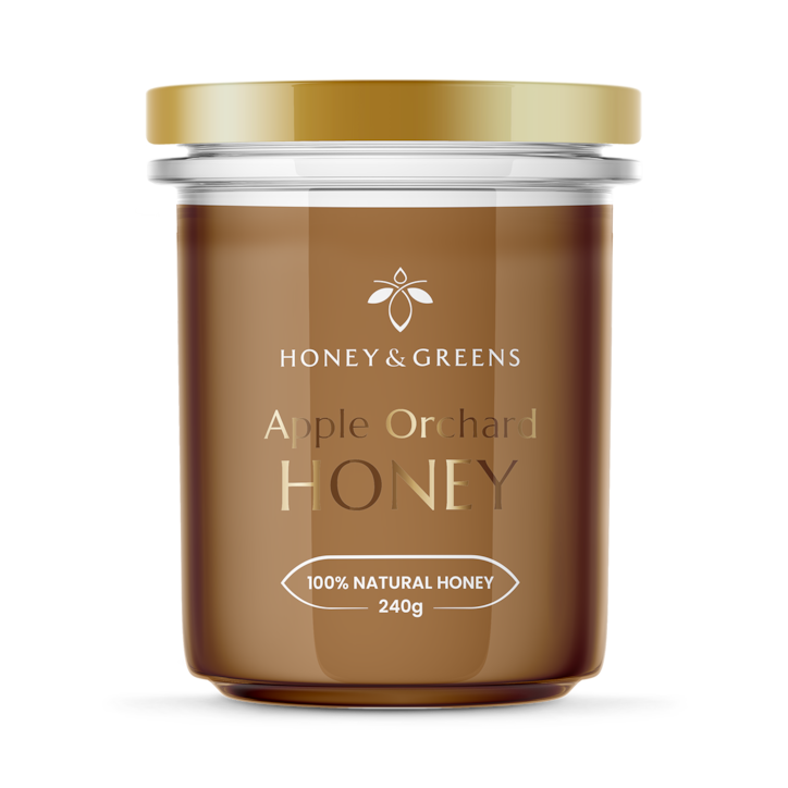 Honey & Greens Apple Orchard Honey 240g image 1