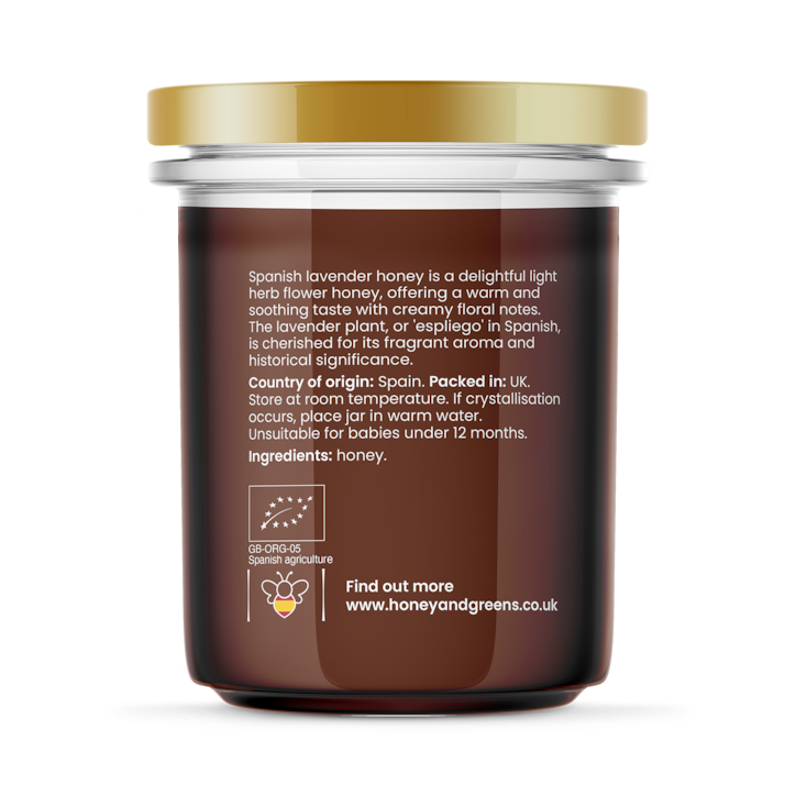 Honey & Greens Organic Lavender Honey 240g image 2