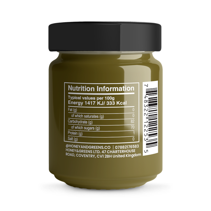 Honey & Greens Organic Honey with Matcha 200g image 2