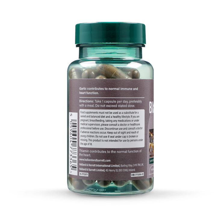 Holland & Barrett Black Garlic 4800mg 60 Capsules image 2