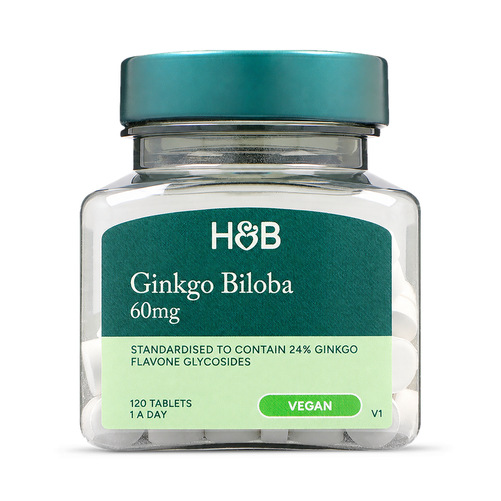 Holland & Barrett Ginkgo Biloba 60mg 120 Tablets