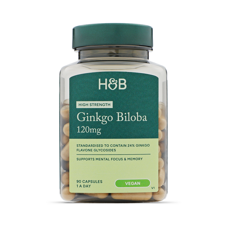 Holland & Barrett High Strength Ginkgo Biloba 120mg 90 Capsules