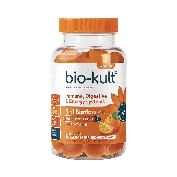 Bio-Kult 3-in-1 Biotic Blend Multivitamin for Adults Orange Flavoured 30 Gummies image 1