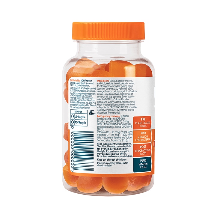 Bio-Kult 3-in-1 Biotic Blend Multivitamin for Adults Orange Flavoured 30 Gummies image 3