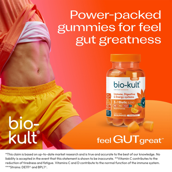 Bio-Kult 3-in-1 Biotic Blend Multivitamin for Adults Orange Flavoured 30 Gummies image 8