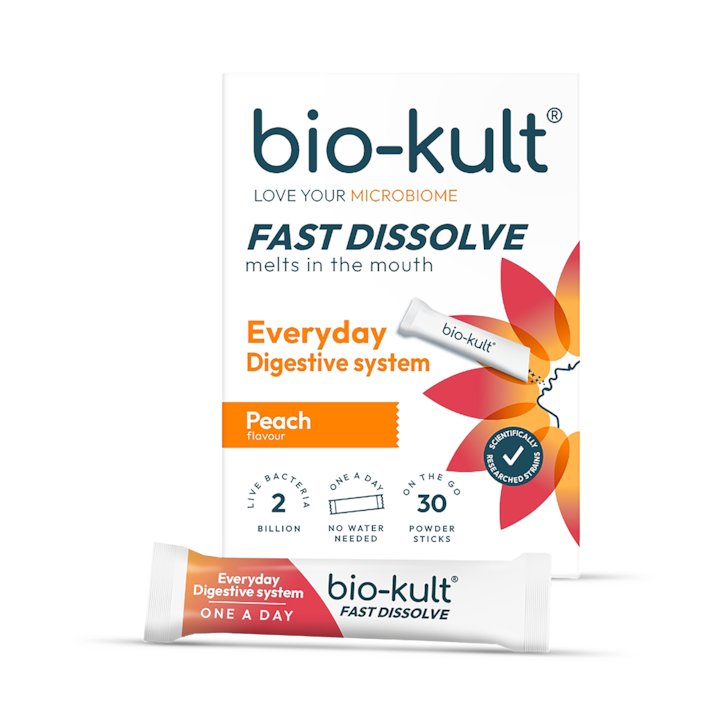 Bio-Kult Everyday Fast Dissolve Powder for Digestive System Peach Flavour 30 Sachets image 1