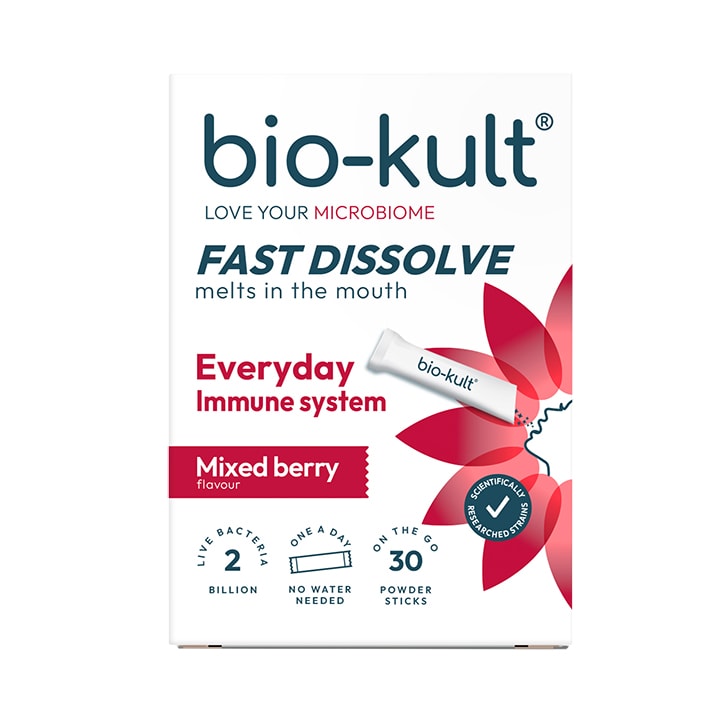 Bio-Kult Everyday Fast Dissolve Powder for Immune System Mixed Berry Flavour 30 Sachets image 1