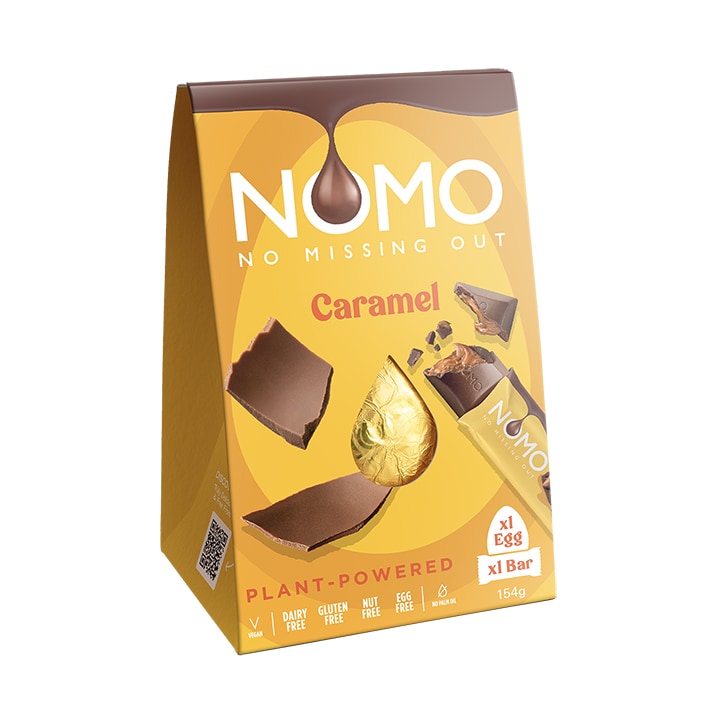 NOMO Caramel Chocolate Easter Egg & Bar 154g image 1