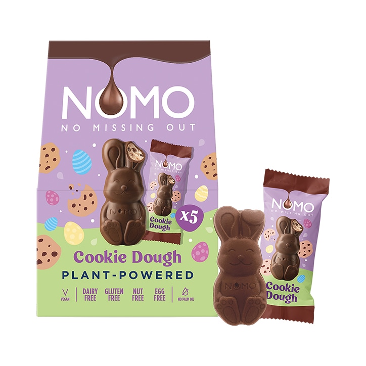 NOMO Mini Cookie Dough Chocolate Bunnies x5 image 1