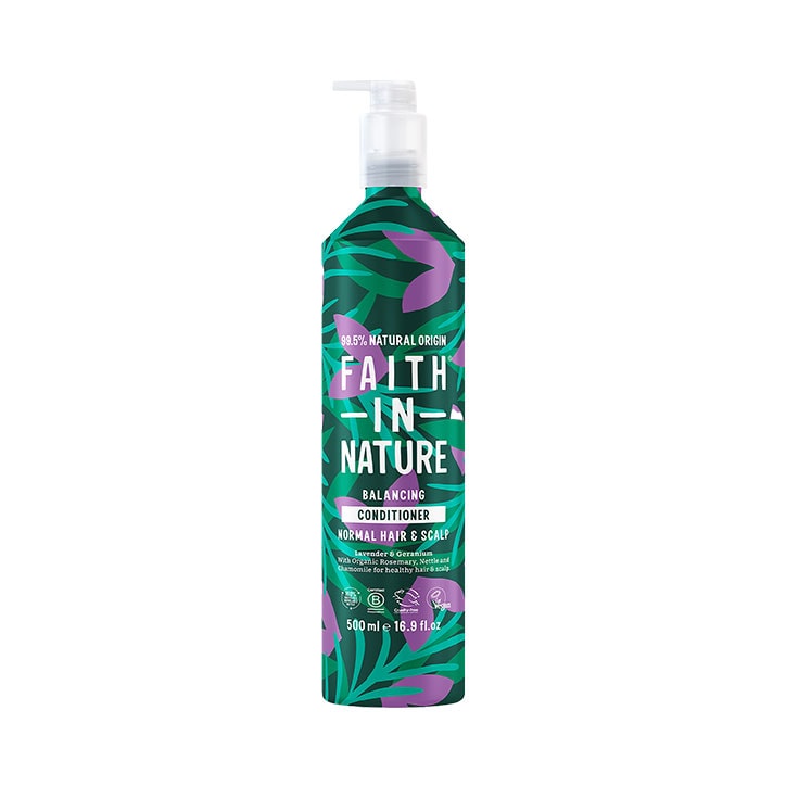 Faith in Nature Lavender & Geranium Conditioner - 500ml Metal image 1