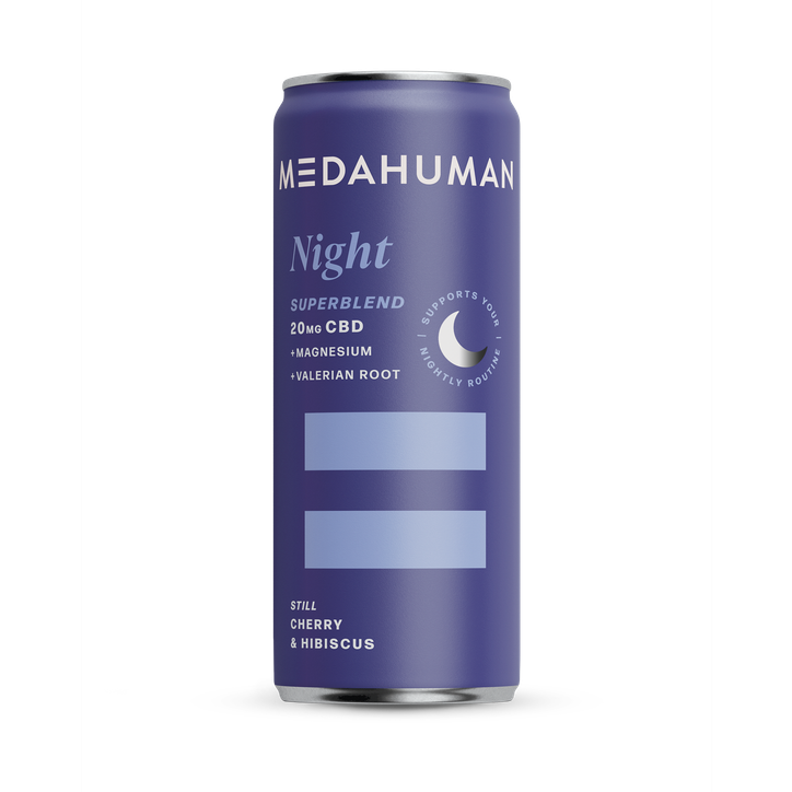 Medahuman Night Superblend Cherry & Hibiscus CBD Drink 250ml image 1