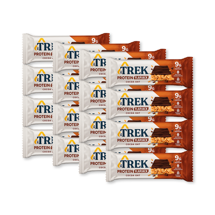 Trek Cocoa Oat Protein Flapjacks 16x 50g image 1
