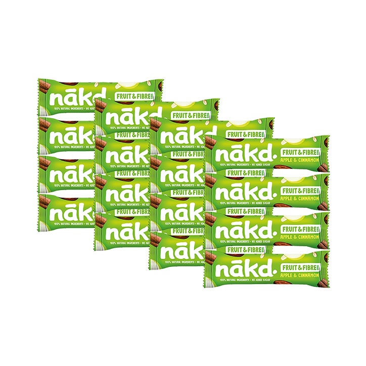 Nakd Fruit & Fibre Apple & Cinnamon Bars 16x44g image 1