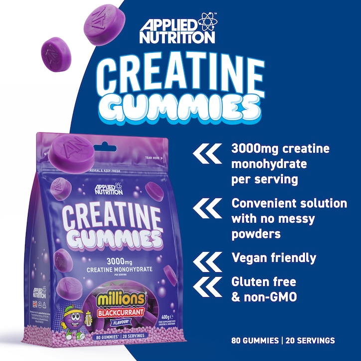 Applied Nutrition Creatine Gummies Millions® Blackcurrant 400g image 3