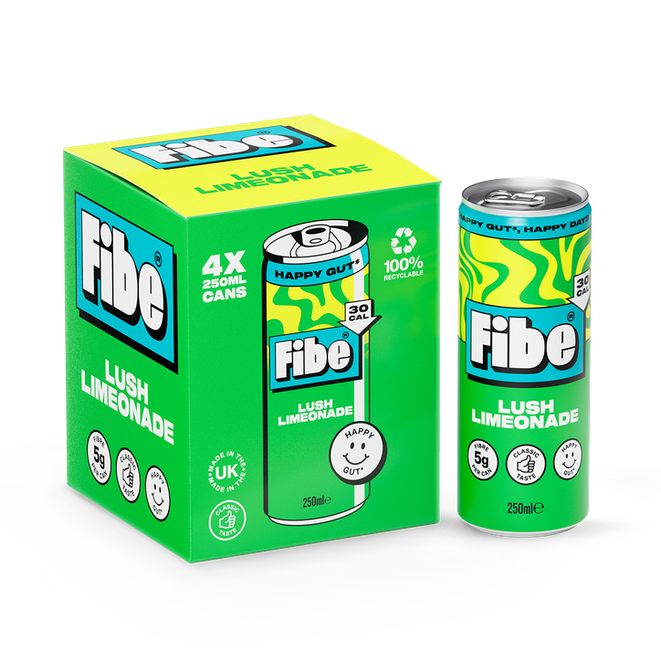 Fibe Soda Lush Limeonade Drinks 4x 250ml image 1