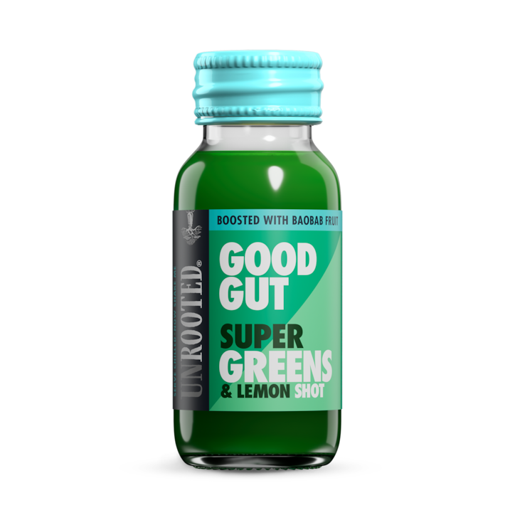 Unrooted Good Gut Super Greens & Lemon Shot 60ml