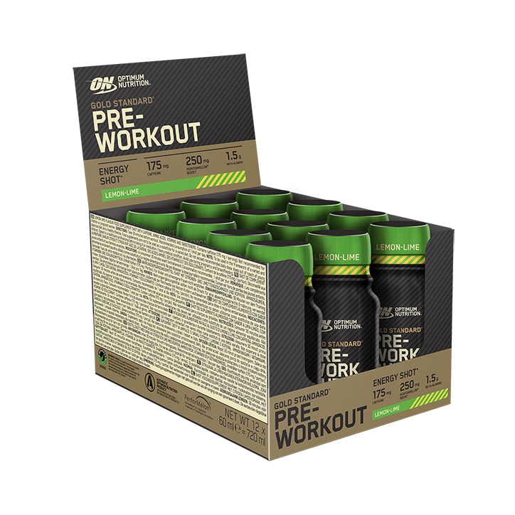 Gold Standard Pre-Workout Lemon-Lime Shot 60ml image 2