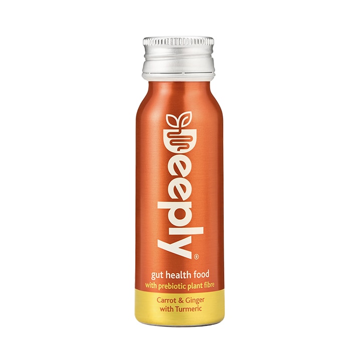 Deeply Gut Health Food With Prebiotic Plant Fibre Carrot & Ginger With Turmeric 65ml image 1