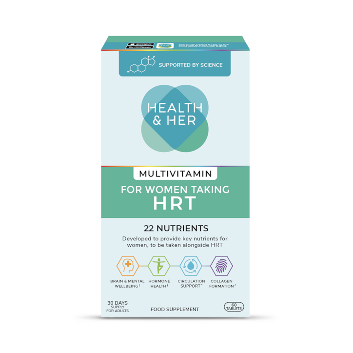 Health & Her HRT Multivitamin Support 60 Tablets image 1