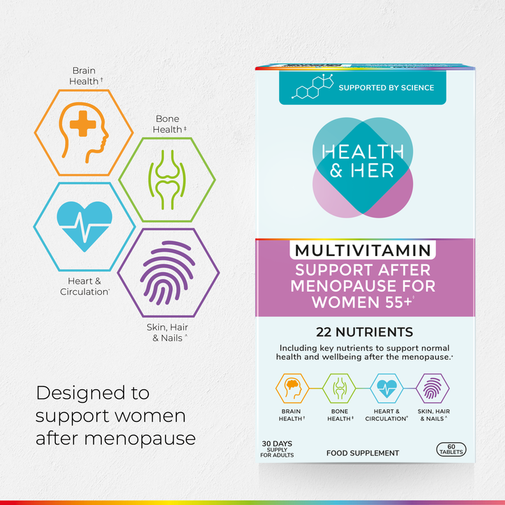 Health & Her Women 55+ Multivitamin Support 60 Tablets image 8