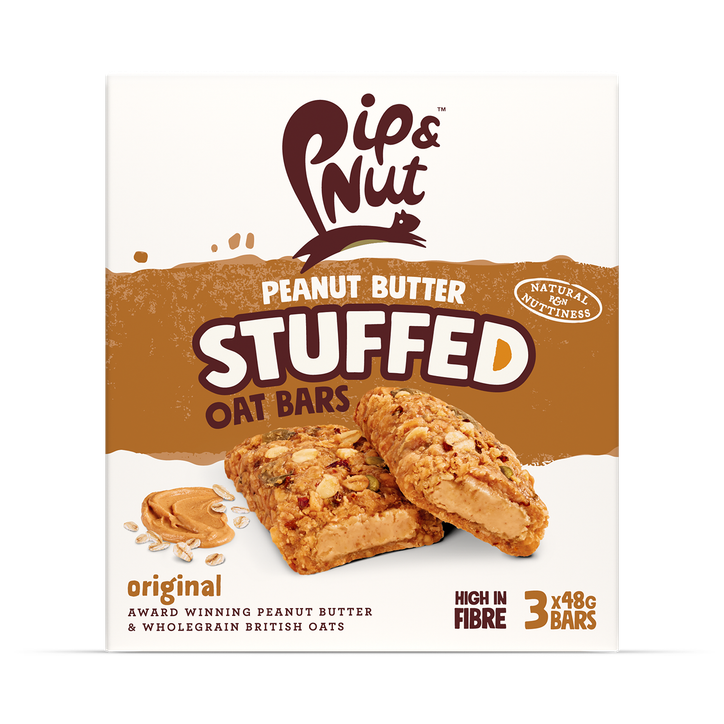 Pip & Nut Peanut Butter Stuffed Original Oat Bars 3x 48g image 1