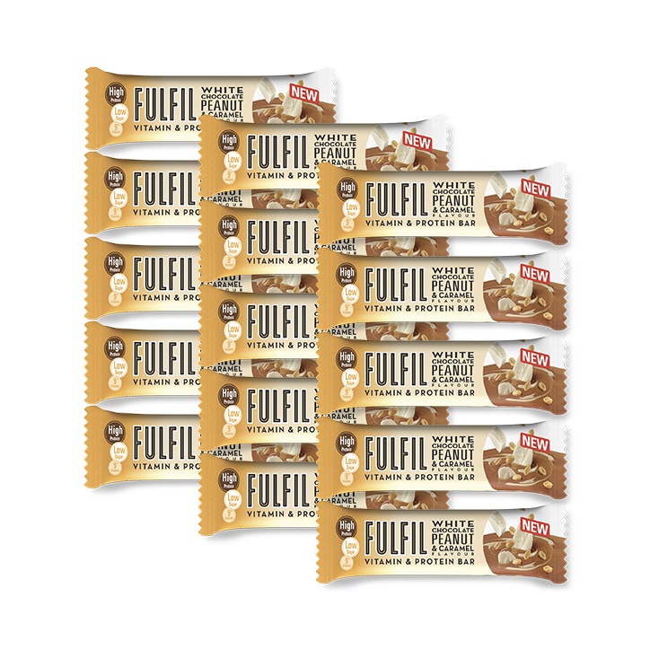 White Chocolate Peanut & Caramel Protein Bar 15 x 55g image 1