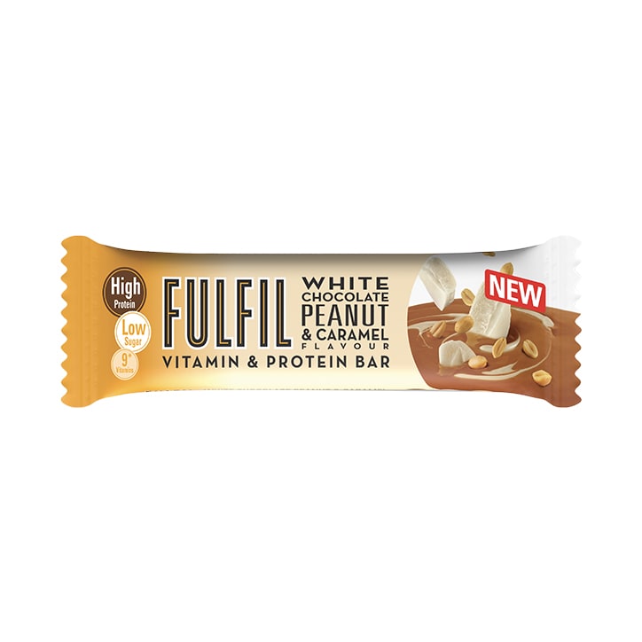 White Chocolate Peanut & Caramel Protein Bar 15 x 55g image 2