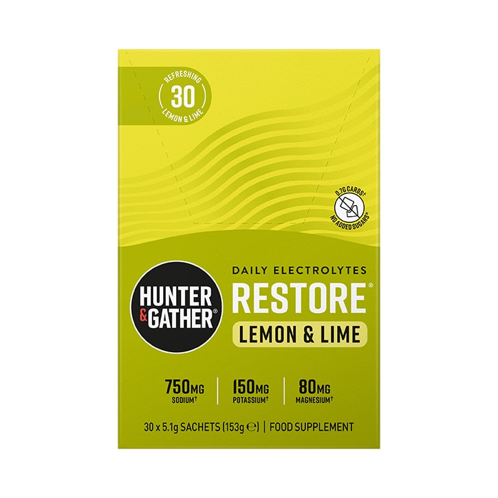 Restore Electrolytes Lemon & Lime 30 x 5.1g Sachet image 1