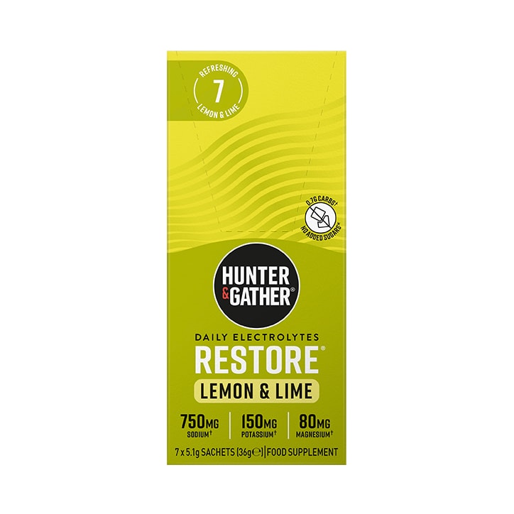 Restore Electrolytes Lemon & Lime 7 x 5.1g Sachet image 1