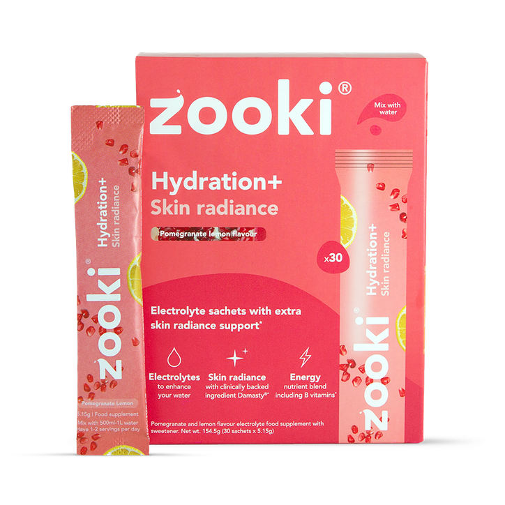 Zooki Hydration+ Skin Radiance, Pomegranate Lemon Flavour 30 Sachets image 2