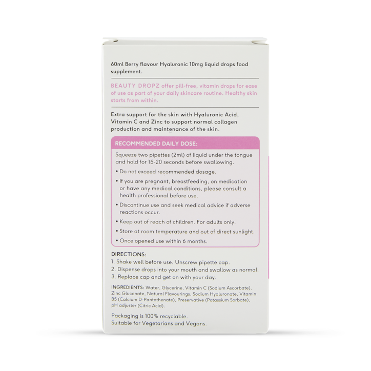Beauty Dropz Hyaluronic Edible Skincare 60ml image 4