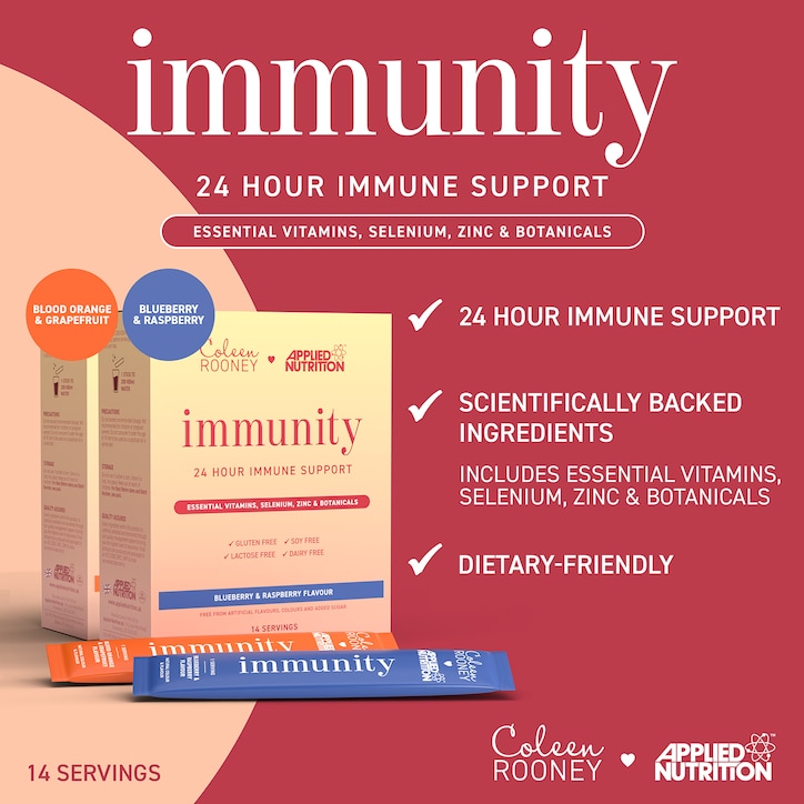 Applied Nutrition Coleen Rooney Immunity Support Blueberry & Raspberry  14 x 5g Sachets image 2