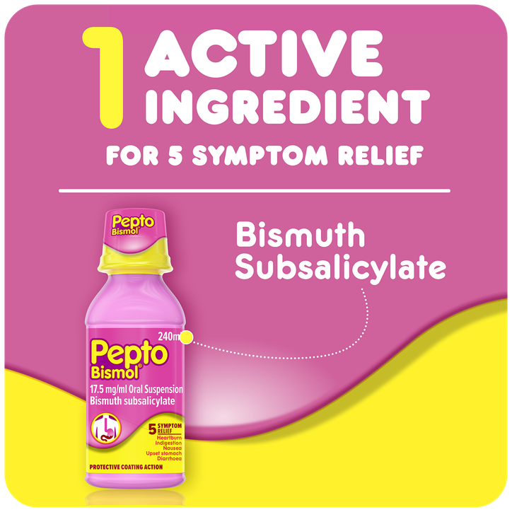 Pepto-Bismol 17.5 Mg/Ml Oral Suspension 240ml image 5