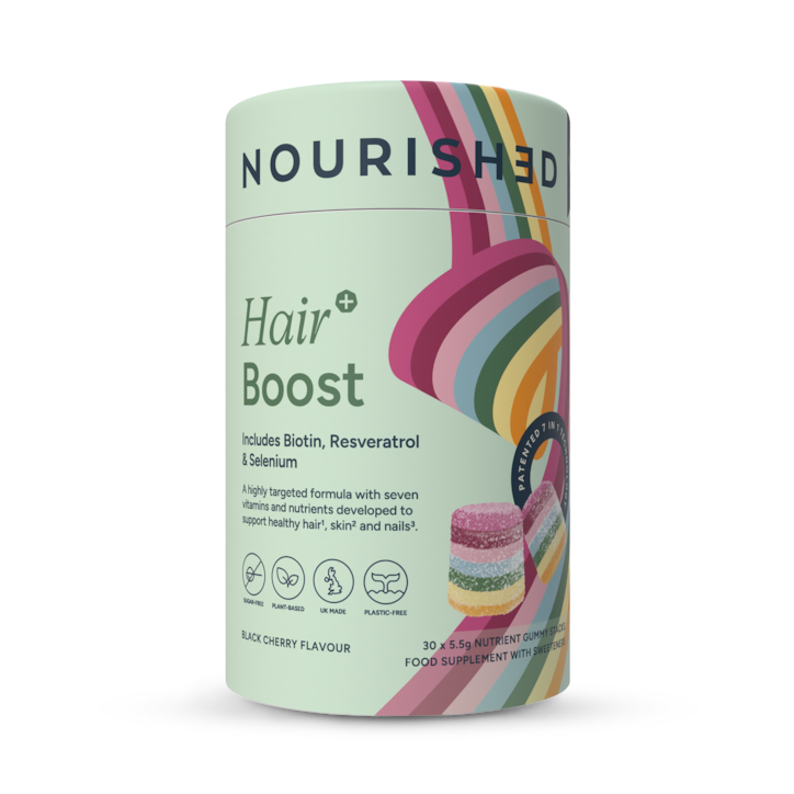 Nourished Hair+ Boost Nutrient Stacks 30 Gummies - 30 Chewables