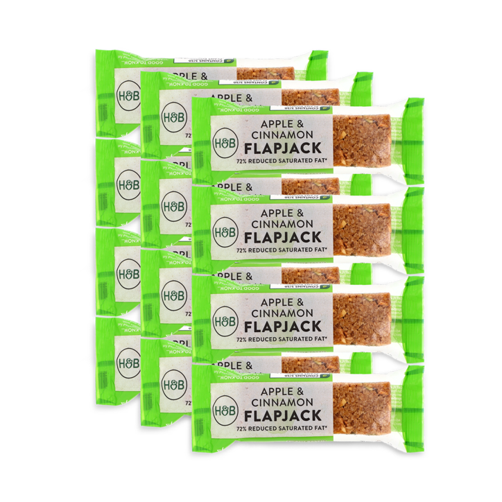 Holland & Barrett Apple & Cinnamon Flapjack 12x 80g image 1