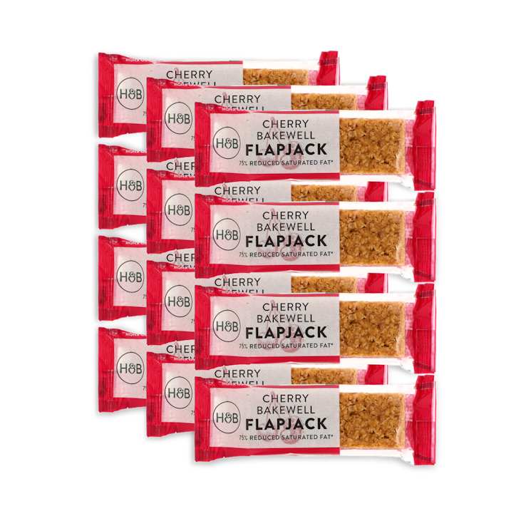 Holland & Barrett Cherry Bakewell Flapjack 12x 80g image 1