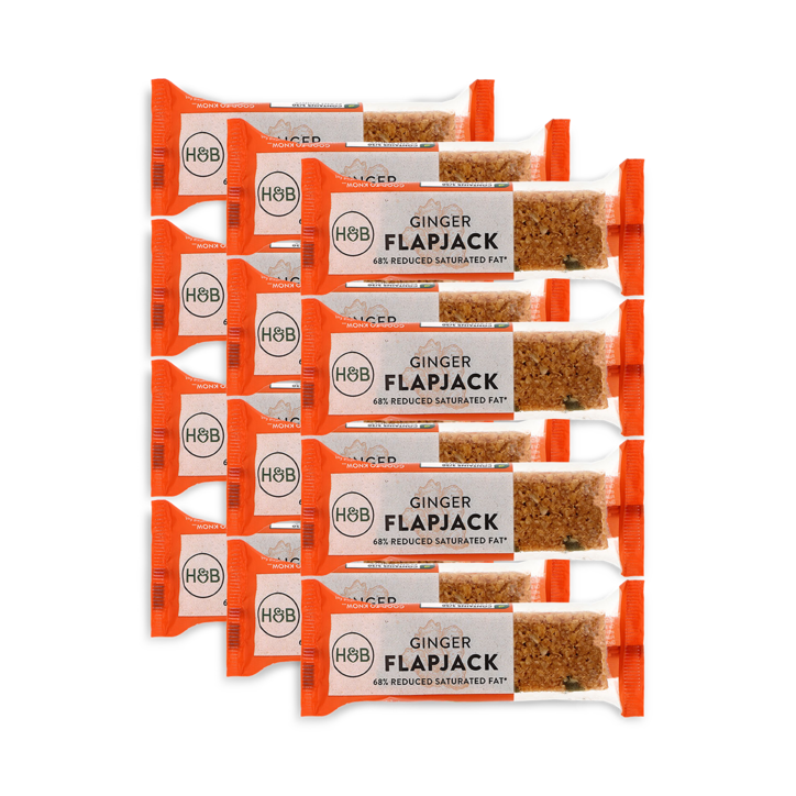 Holland & Barrett Ginger Flapjack 12x 80g image 1