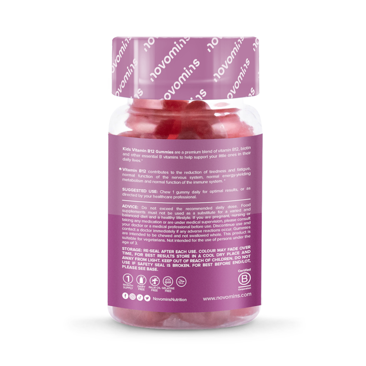 Novomins Kids Vitamin B12 30 Gummies image 2