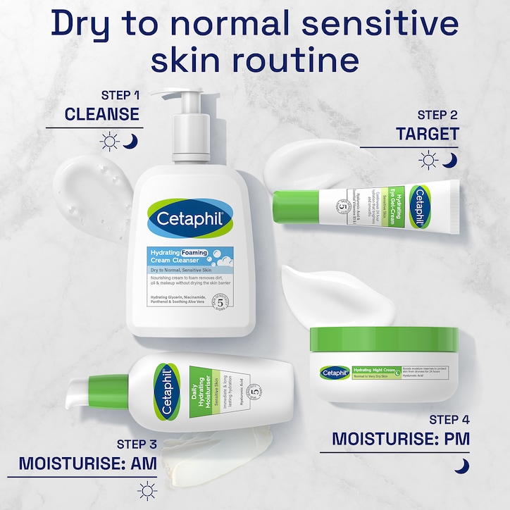 Cetaphil Hydrating Foaming Cream Cleanser Face Wash 236ml image 6