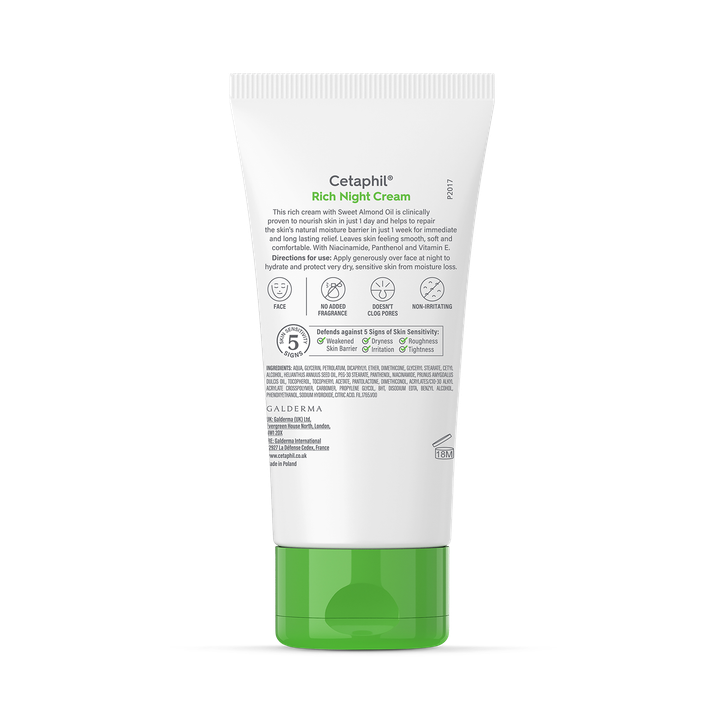 Cetaphil Rich Night Cream, Face Moisturiser 50g image 7