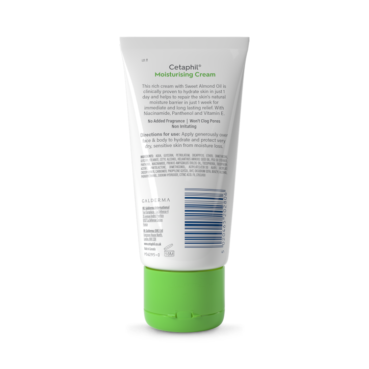 Cetaphil Moisturising Cream Face & Body Moisturiser 85g image 5