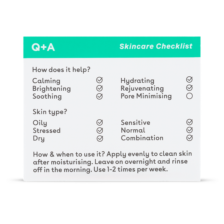 Q+A Cica Calming Overnight Mask 50ml image 2