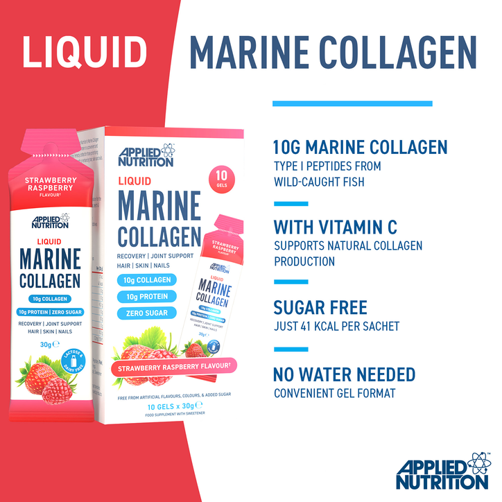 Liquid Marine Collagen Strawberry Raspberry 10 Gels image 2