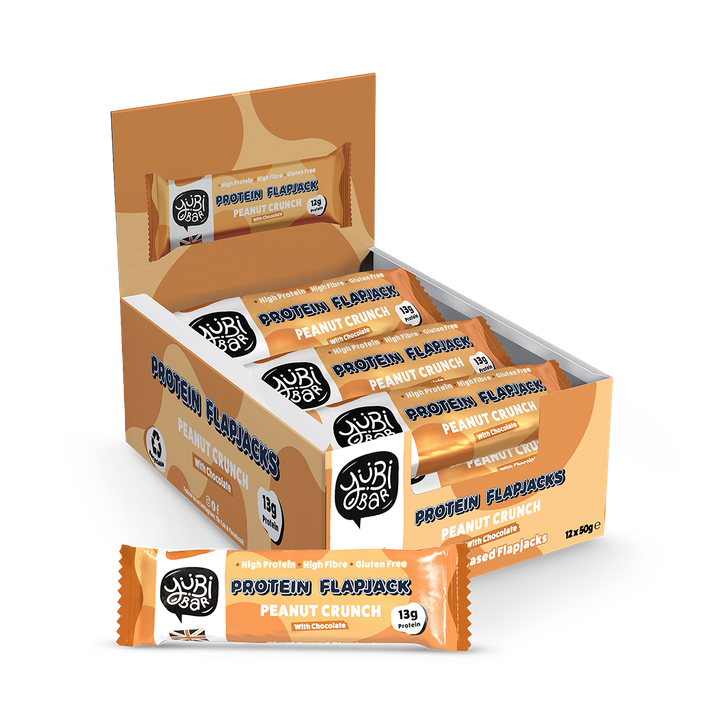 Peanut Crunch Protein Flapjack Bar 12 x 50g image 1