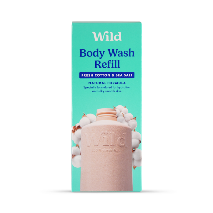 Wild Fresh Cotton & Sea Salt Body Wash Refill 300ml image 1