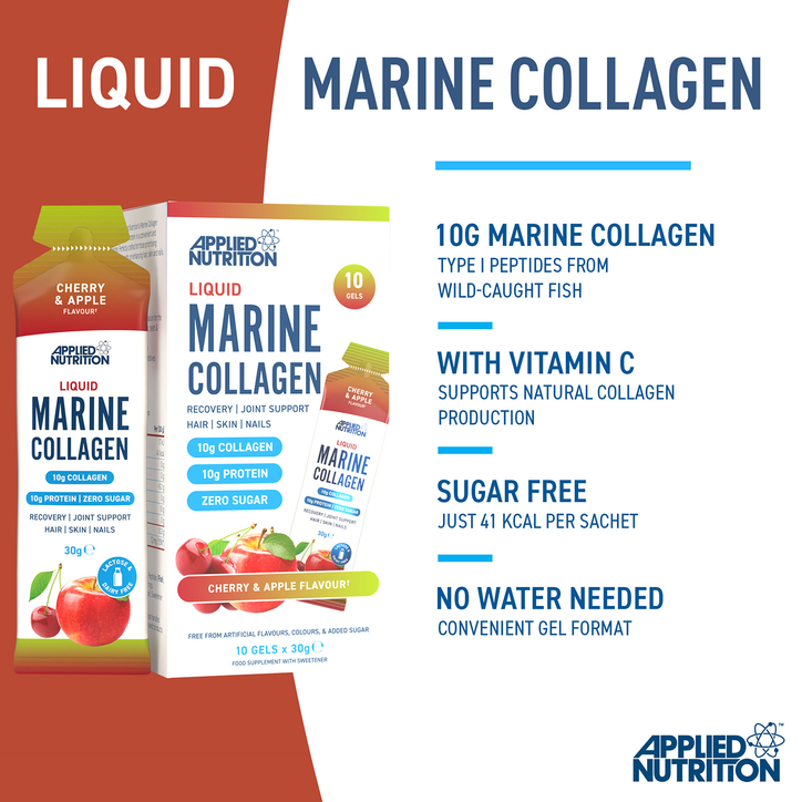 Liquid Marine Collagen Cherry & Apple 10 Gels image 2