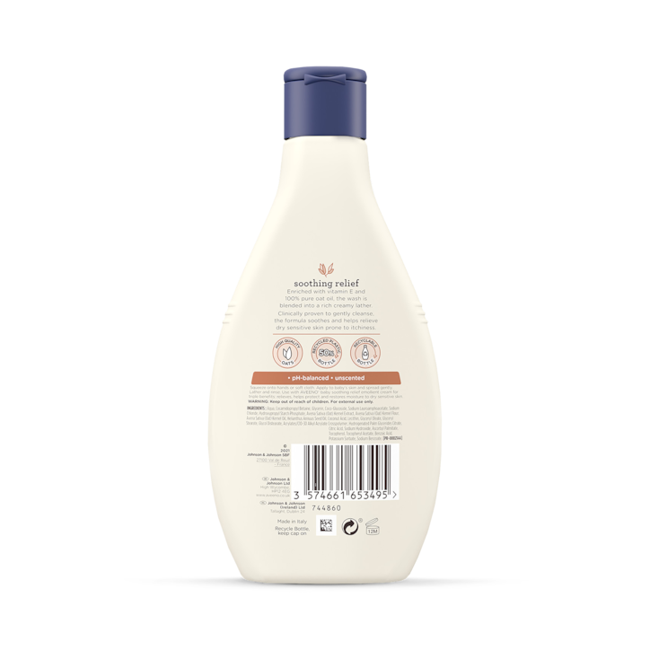 Aveeno Baby Soothing Relief Emollient Wash 250ml image 2