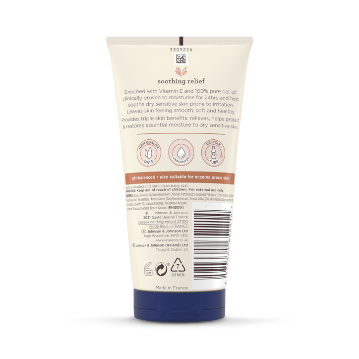 Aveeno Baby Soothing Relief Emollient Cream 150ml image 2
