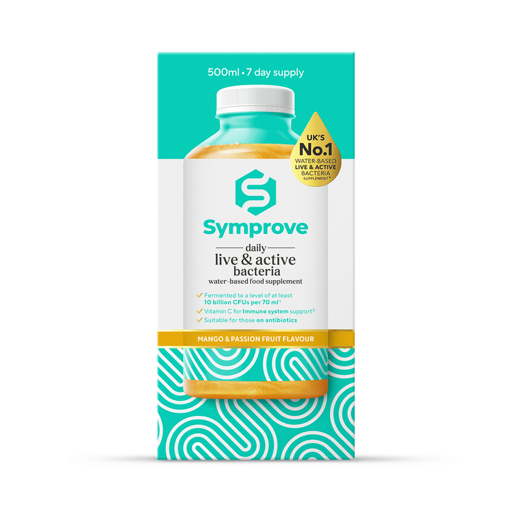 Symprove Daily Live & Active Bacteria  Mango & Passion Fruit Flavour Water Based Food Supplement 1 x 500ml image 1