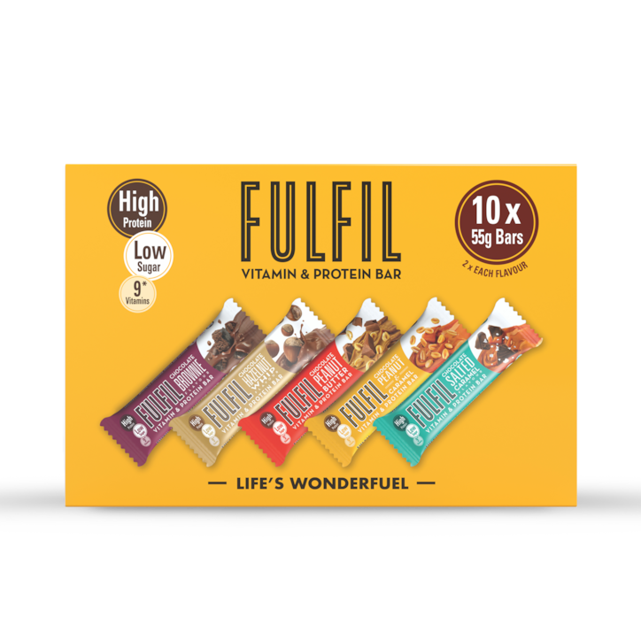Fulfil High Protein Bars Full Range Selection Box 10x 55g image 1